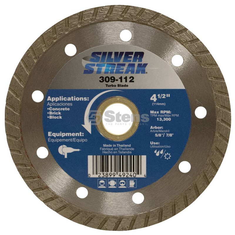 Stens 309-112 Silver Streak Turbo Blade Cut-Off Saw For angle grinders