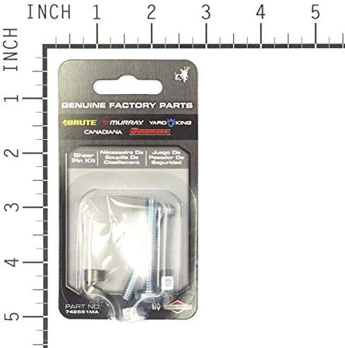 Briggs &amp; Stratton Genuine 742551KMA SHEAR PIN KIT Replacement Part