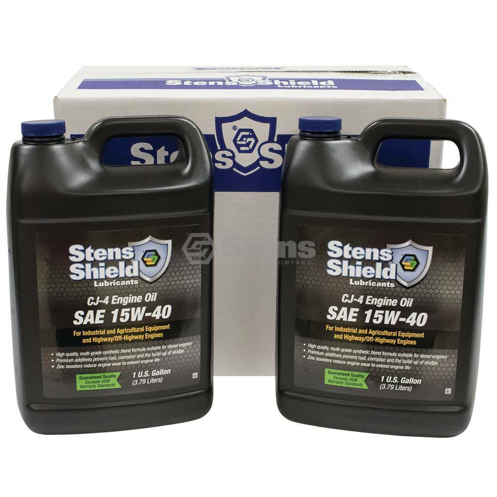 4 Pack of Stens 770-722 Shield CJ-4 Engine Oil 770-724 SAE 15W-40