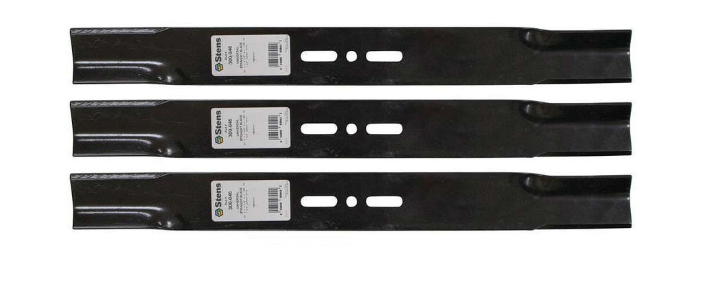 3 Pack of Stens 300-046 Mowers Universal Straight Blade 22 L