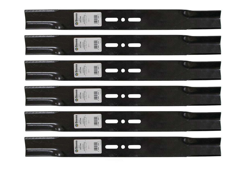 6 Pack of Stens 300-046 Mowers Universal Straight Blade 22 L