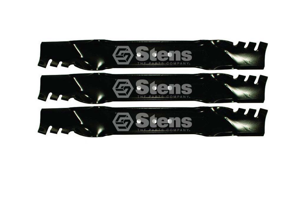 3 Pack of Stens 302-268 Mower Silver Streak Toothed Blade Snapper 1-7002