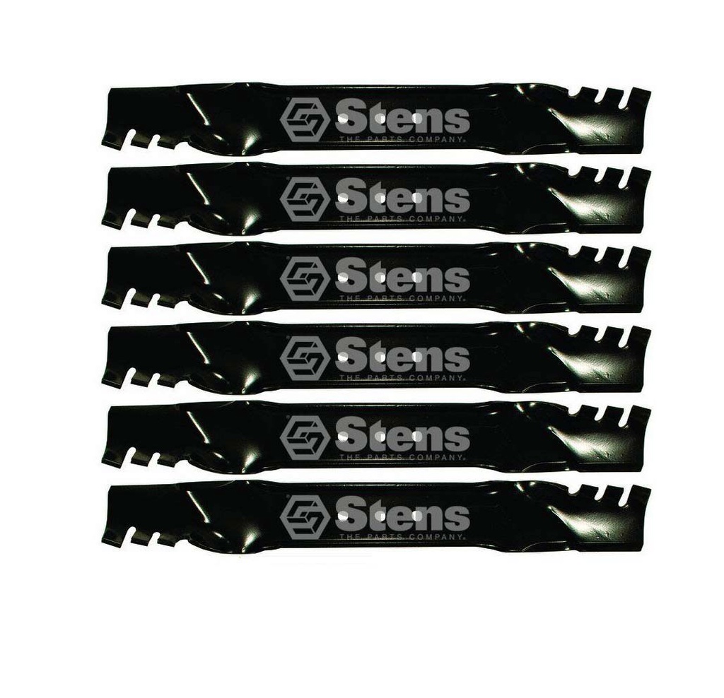 6 Pack of Stens 302-268 Mower Silver Streak Toothed Blade Snapper 1-7002