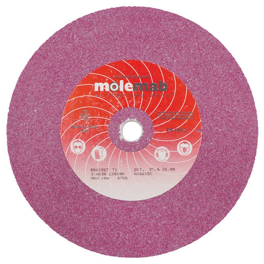 Stens 750-111 Molemab Grinding Wheel 8 x 1 x 5/8 36 grit Ruby