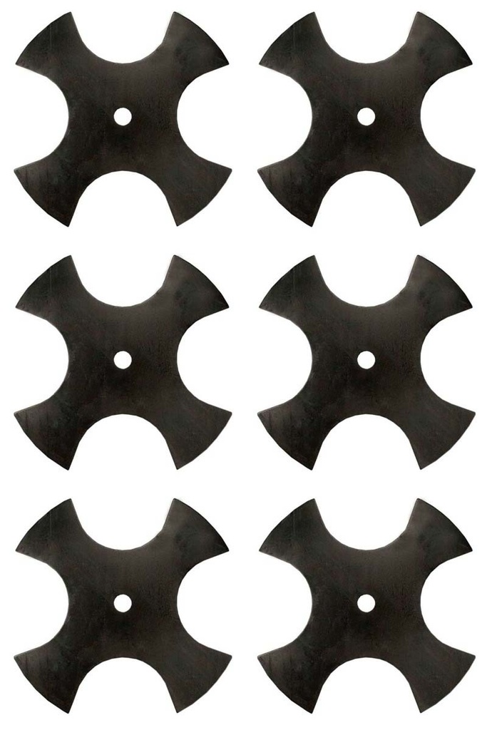 6 Pack of Stens 375-485 Star Edger Blade Lesco 050569 Trail Mate OEM Replacement