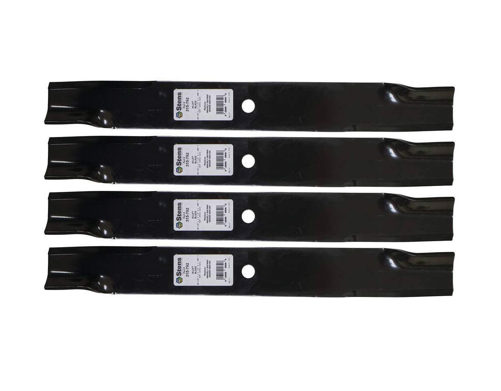 4 Pack of Stens 315-792 Hi-Lift Blade Gravely 08979600 Ariens 03253900