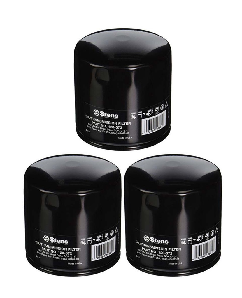 3 Pack of Stens 120-372 Transmission Filter Toro 67-8110 Ariens 00669300 M131053