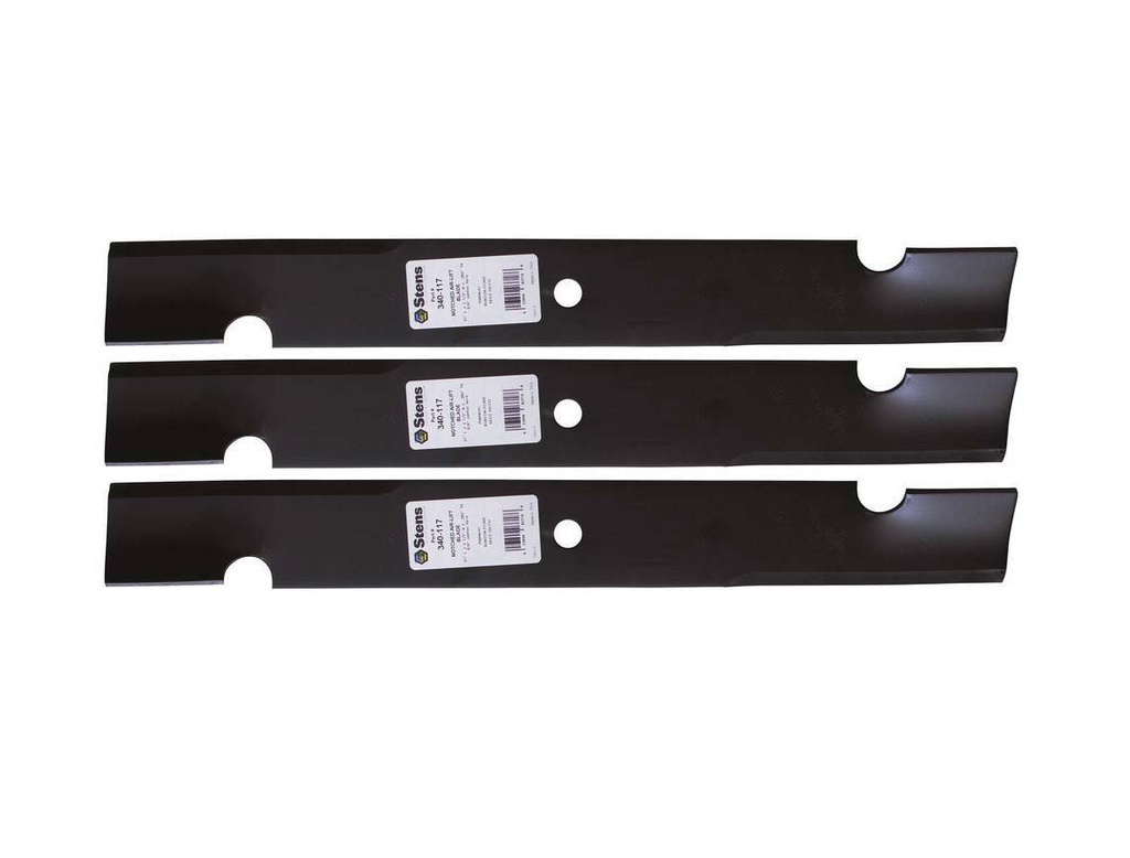 3 Pack of Stens 340-117 Notched Air-Lift Blade Husqvarna 539101733  101733