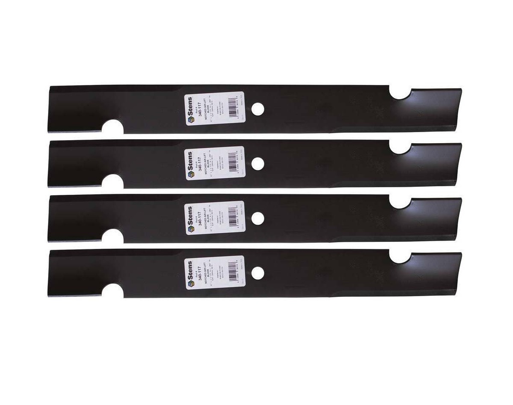 4 Pack of Stens 340-117 Notched Air-Lift Blade Husqvarna 539101733  101733