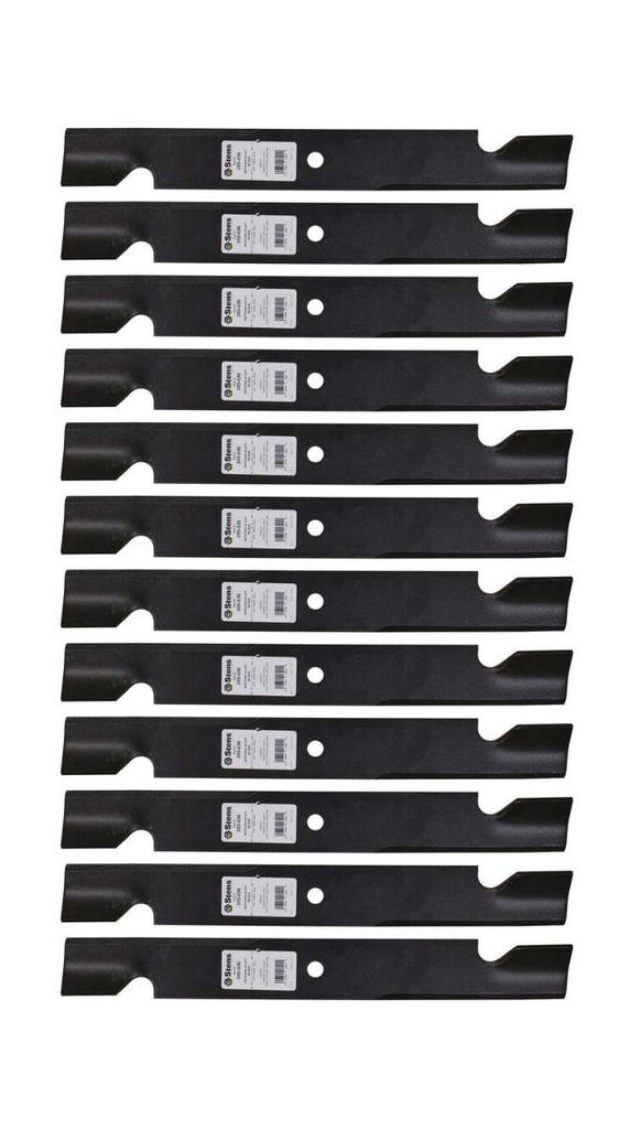 12 Pk of Stens 355-036 Notched Hi-Lift Blade 08899100 08979600 09081200 103-0301