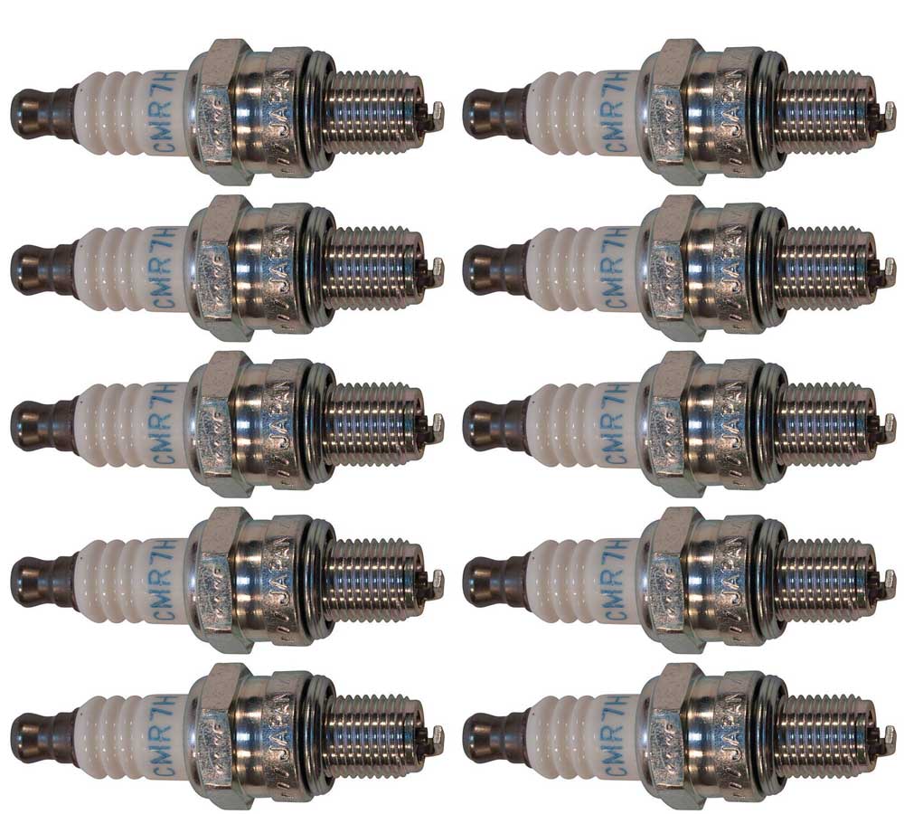 10 Pk of Stens 130-793 NGK Spark Plug Echo 90186Y Husqvarna 521233401 NGK 3066