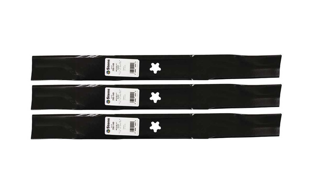 3 Pack of Stens 350-149 Lawnmower Medium-Lift Blade Husqvarna 532420463 AYP