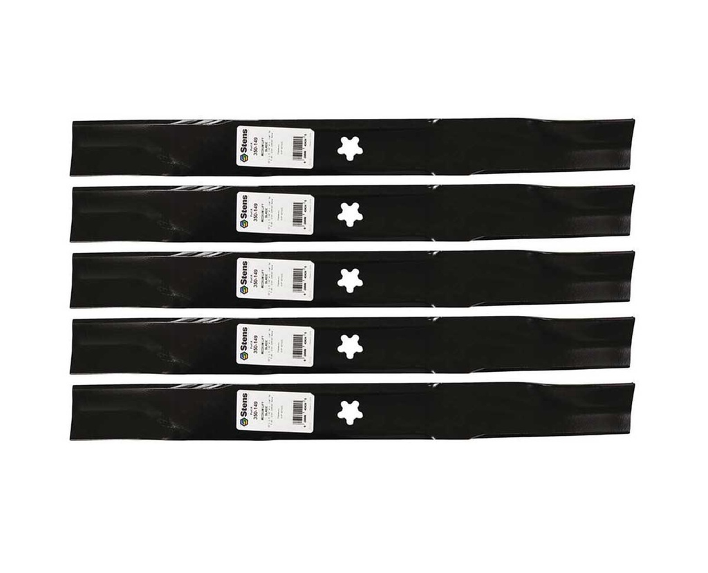 5 Pack of Stens 350-149 Lawnmower Medium-Lift Blade Husqvarna 532420463 AYP