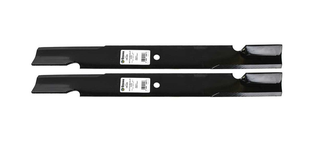 2 Pk of Stens 340-456 Lawnmower Notched Medium-Lift Blade 525341101 539105476