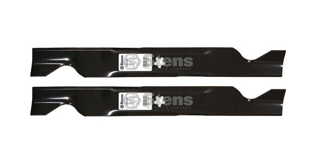 2 Pack of Stens 340-230 Lawnmower Notched Medium-Lift Blade Husqvarna 403107