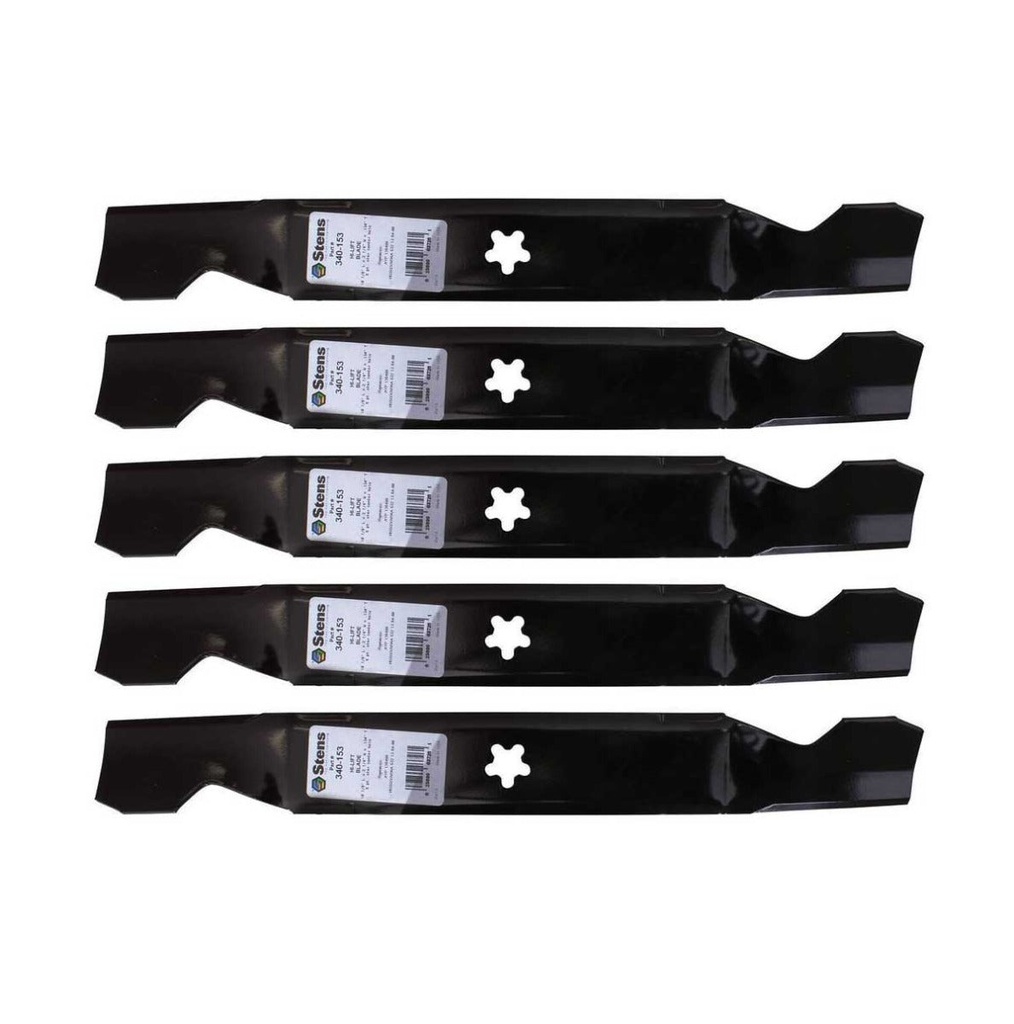 5 Pack of Stens 340-153 Lawnmower Hi-Lift Blade Husqvarna 532126338 532127841