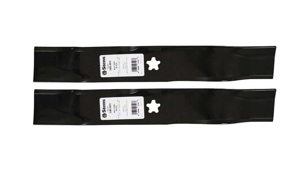 2 Pack of Stens 340-091 Lawnmower Mulching Blade Husqvarna 532173921 AYP 173921