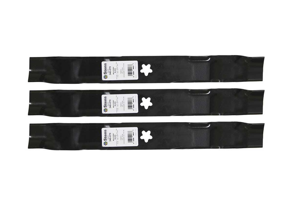 3 Pack of Stens 340-079 Lawnmower Mulching Blade Husqvarna 532134148 532139774