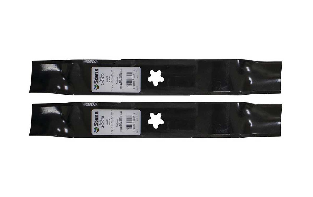 2 Pack of Stens 340-070 Lawnmower Hi-Lift Blade Husqvarna 532159705 AYP 145708