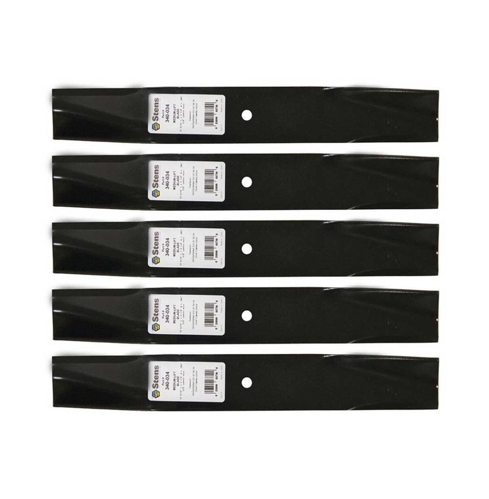 5 Pack of Stens 340-034 Mowers Medium-Lift Blade Husqvarna 532025034 532106635