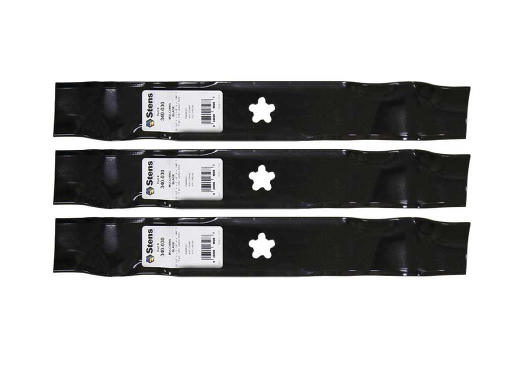 3 Pack of Stens 340-030 Lawnmower Mulching Blade Husqvarna 532145708 532152443