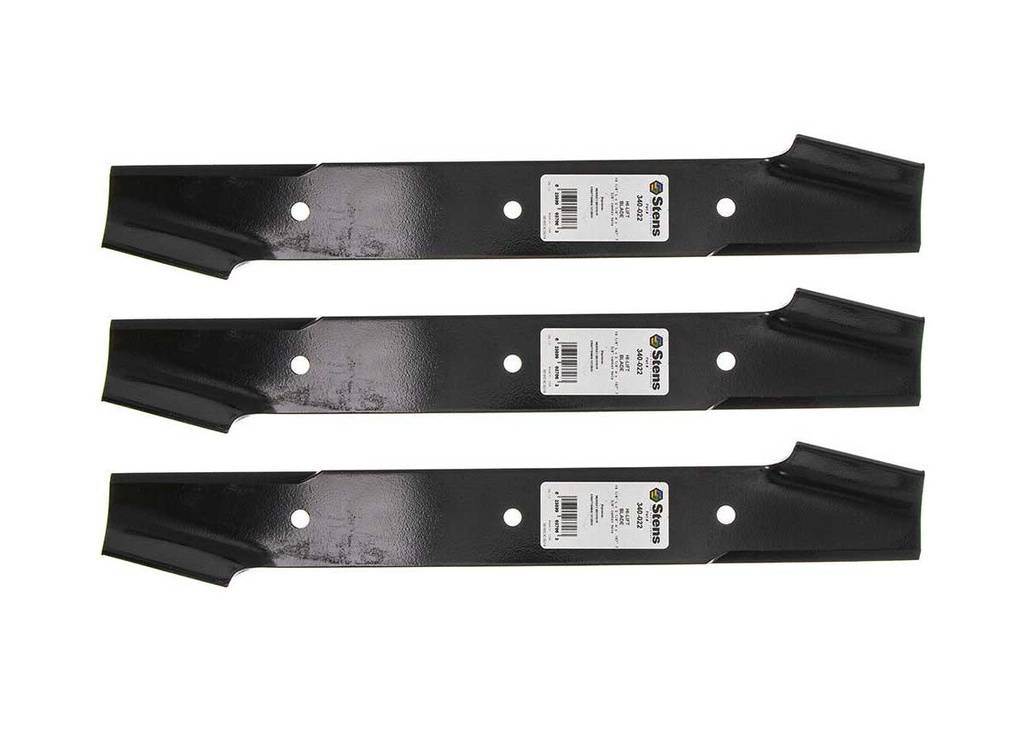 3 Pack of Stens 340-022 Lawnmower Hi-Lift Blade Husqvarna 532121263 532143978