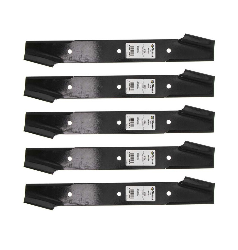 5 Pack of Stens 340-022 Lawnmower Hi-Lift Blade Husqvarna 532121263 532143978