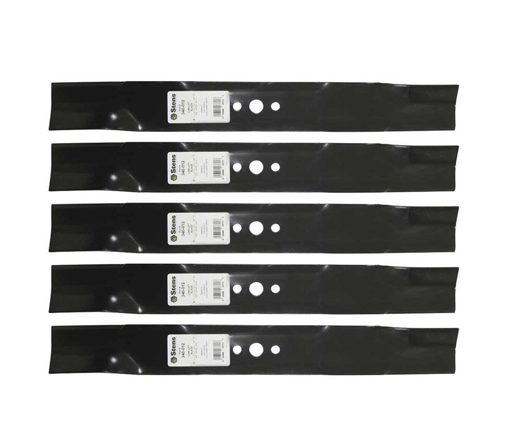 5 Pack of Stens 340-012 Lawnmower Low-Lift Blade Husqvarna 532850972 Poulan