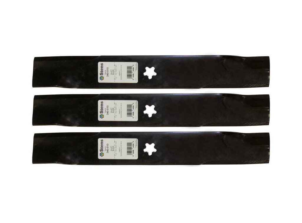 3 Pack of Stens 340-010 Lawnmower Hi-Lift Blade Husqvarna 574870801 GT52 GTH