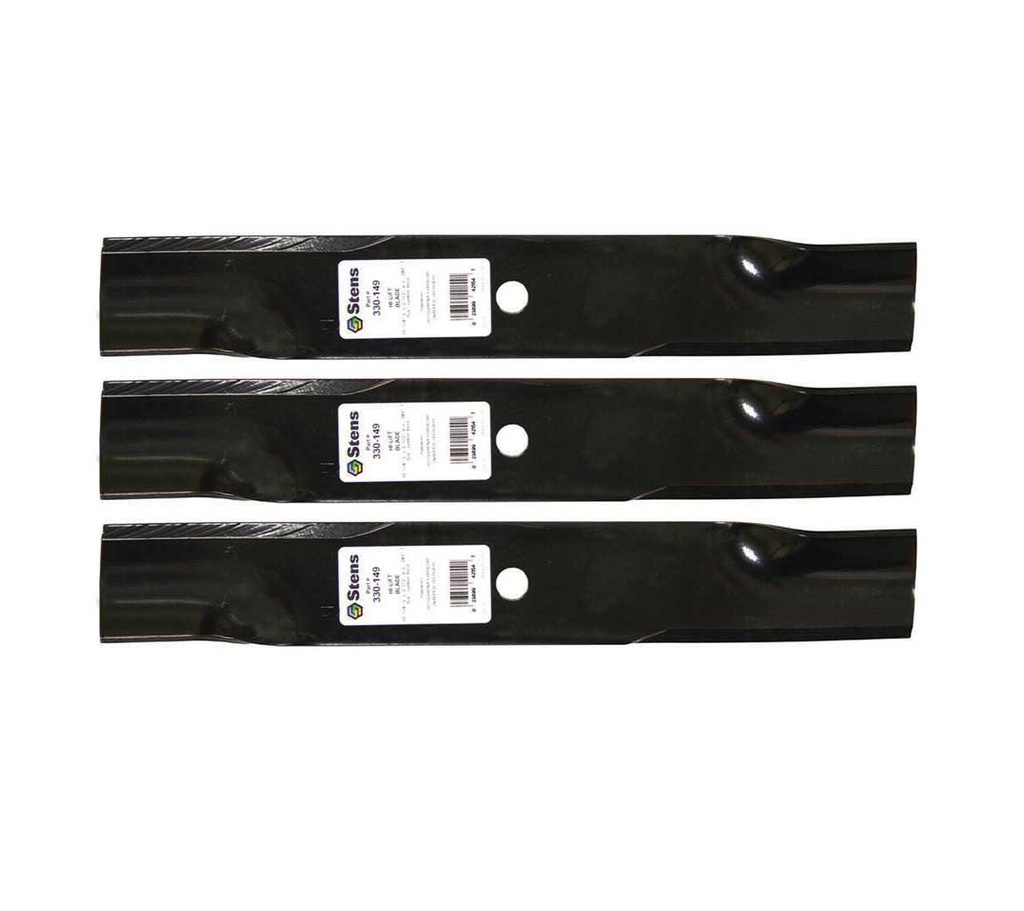 3 Pack of Stens 330-149 Mowers Hi-Lift Blade Husqvarna 539100340 539118420 Toro