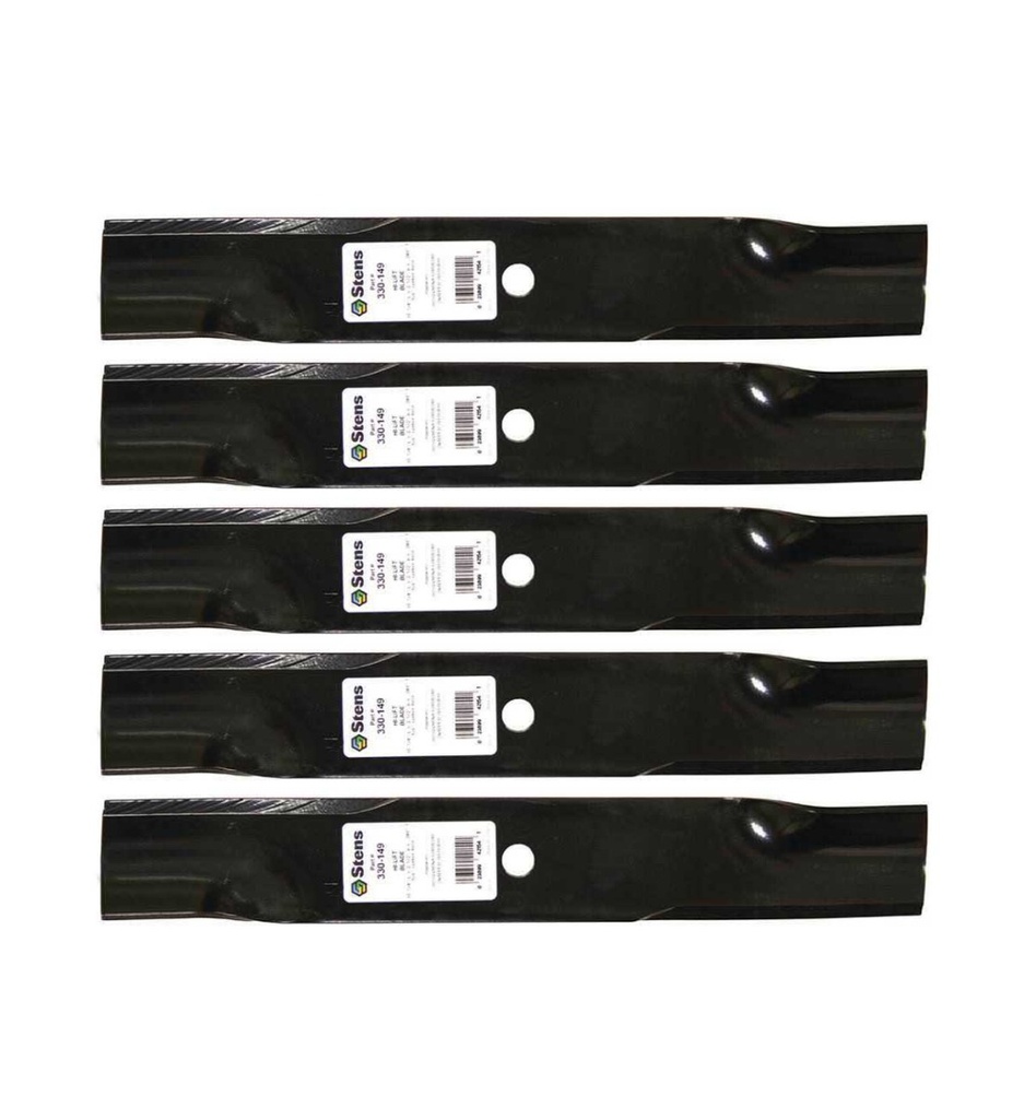 5 Pack of Stens 330-149 Mowers Hi-Lift Blade Husqvarna 539100340 539118420 Toro