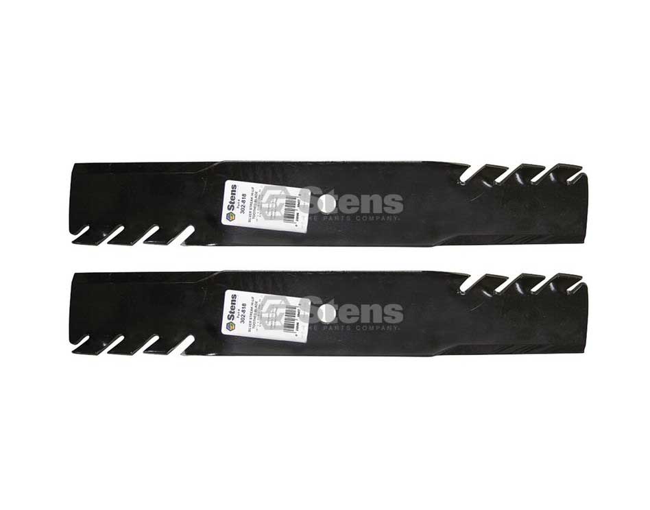 2 Pack of Stens 302-818 Mowers Silver Streak Toothed Blade Husqvarna 539100341