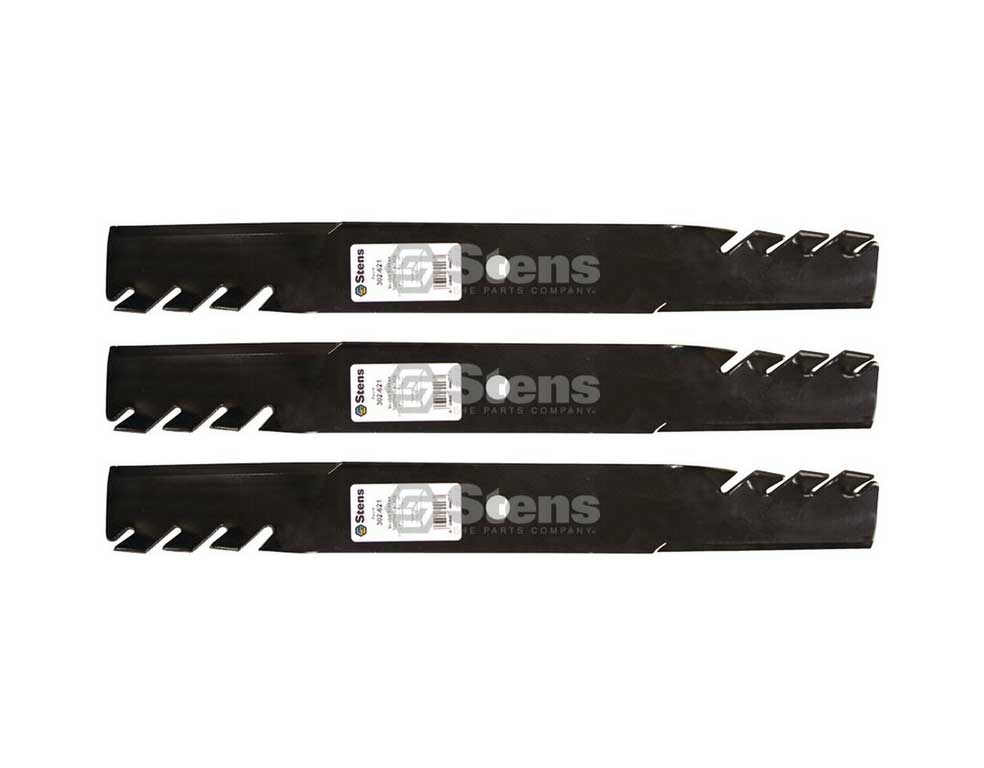 3 Pack of Stens 302-621 Mowers Silver Streak Toothed Blade Husqvarna 539101733