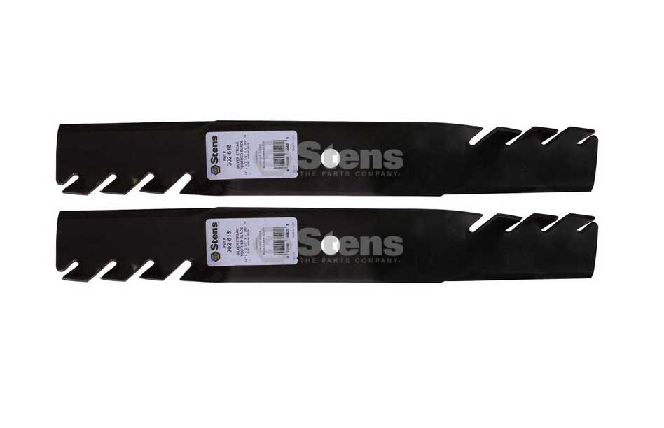 2 Pack of Stens 302-618 Mowers Silver Streak Toothed Blade Husqvarna 539100341