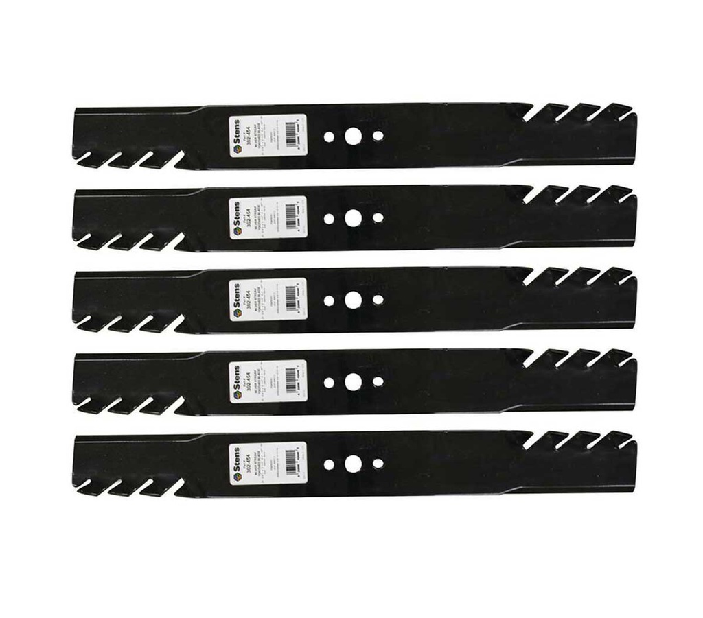 5 Pack of Stens 302-454 Mowers Silver Streak Toothed Blade Husqvarna 532141114