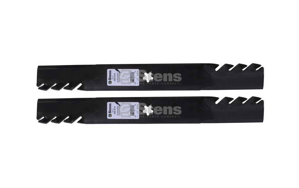 2 Pack of Stens 302-434 Mowers Silver Streak Toothed Blade Husqvarna 574870801