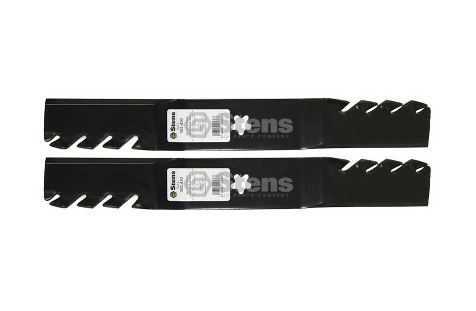 2 Pack of Stens 302-430 Mowers Silver Streak Toothed Blade Husqvarna 532187254