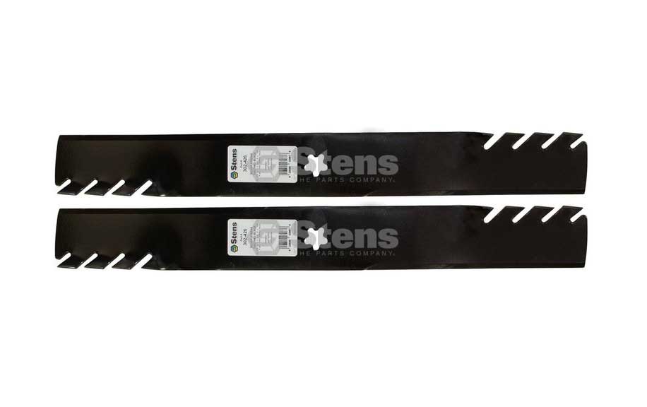 2 Pack of Stens 302-426 Lawnmower Silver Streak Toothed Blade Husqvarna 403107