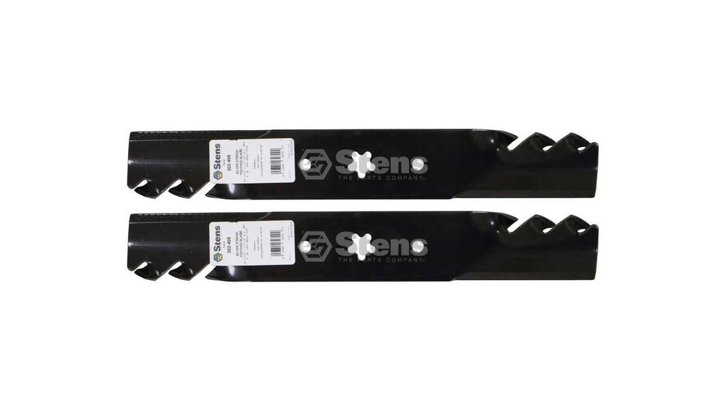 2 Pack of Stens 302-408 Mowers Silver Streak Toothed Blade Husqvarna 532173920