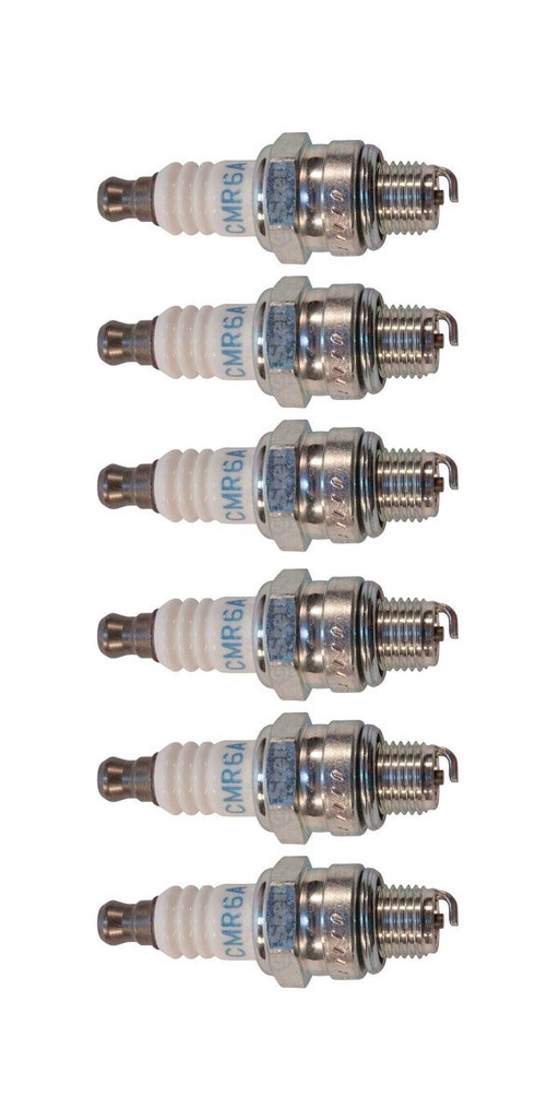 6 Pack of Stens 130-797 NGK CMR6A Spark Plug NGK 1223 Superseded Item (131-067)