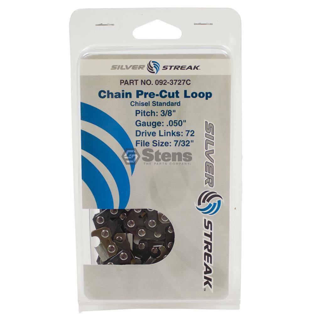 Stens 092-3727C Silver Streak Chain Loop Clamshell 72 DL Husqvarna 501842672