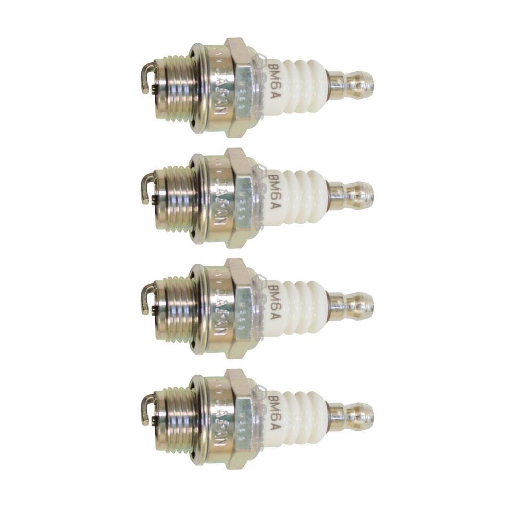 4 PK Stens 130-978 NGK Spark Plug Shop Pack NGK 744 BM6A S25