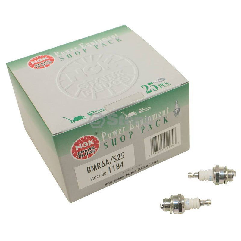 Stens 130-434 NGK Spark Plug Shop Pack NGK 1184 BMR6A S25 Alternate 130-690