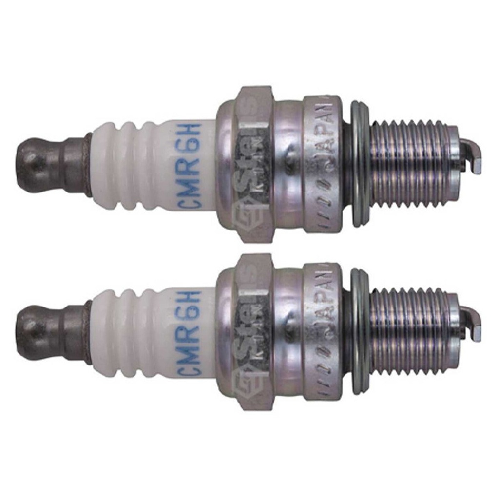 2 PK Stens 130-355 NGK Spark Plug Husqvarna 531008615 NGK 3365 CMR6H 168652-4