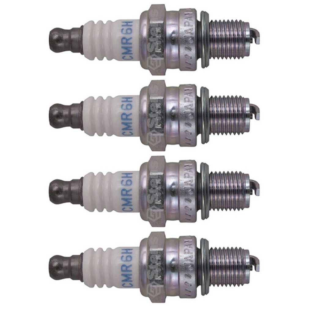 4 PK Stens 130-355 NGK Spark Plug Husqvarna 531008615 NGK 3365 CMR6H 168652-4