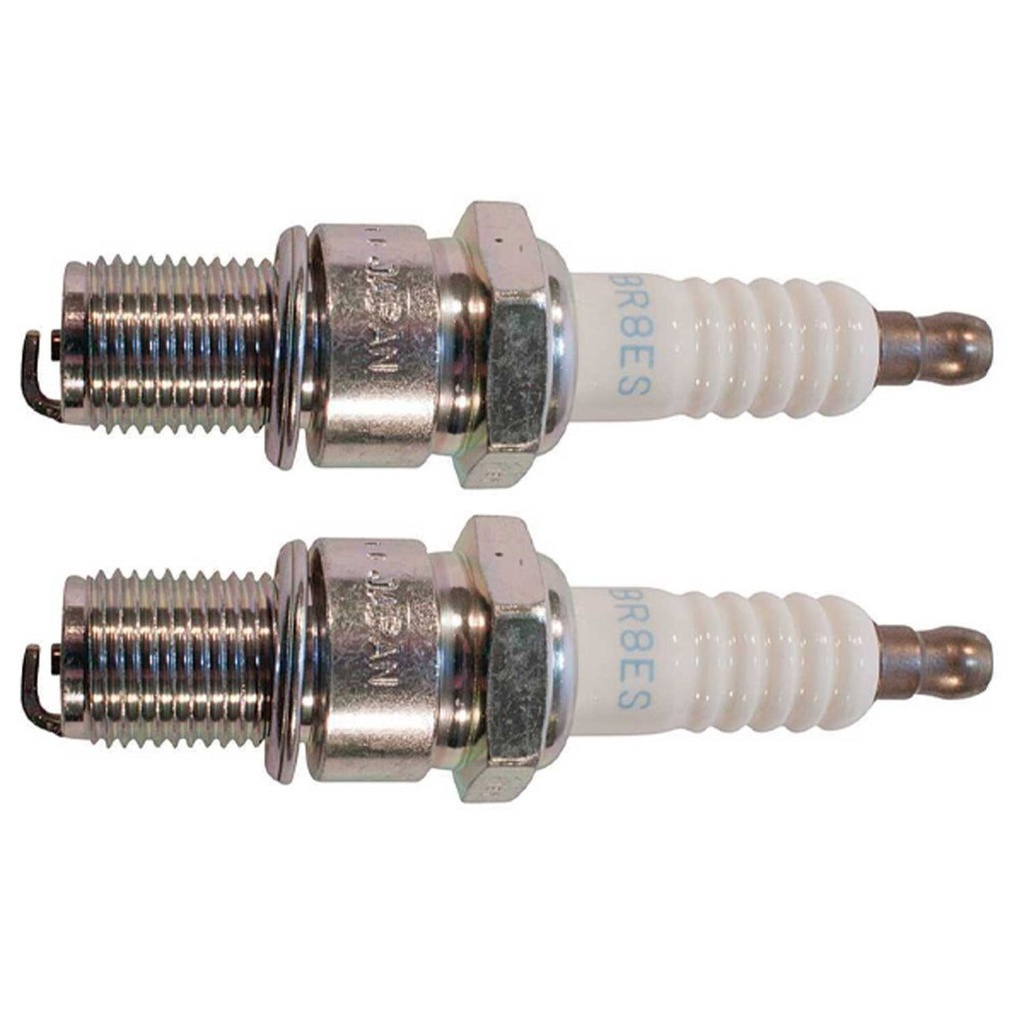 2 Pack of Stens 130-132 NGK Spark Plug NGK 3961 BR8ES SOLID