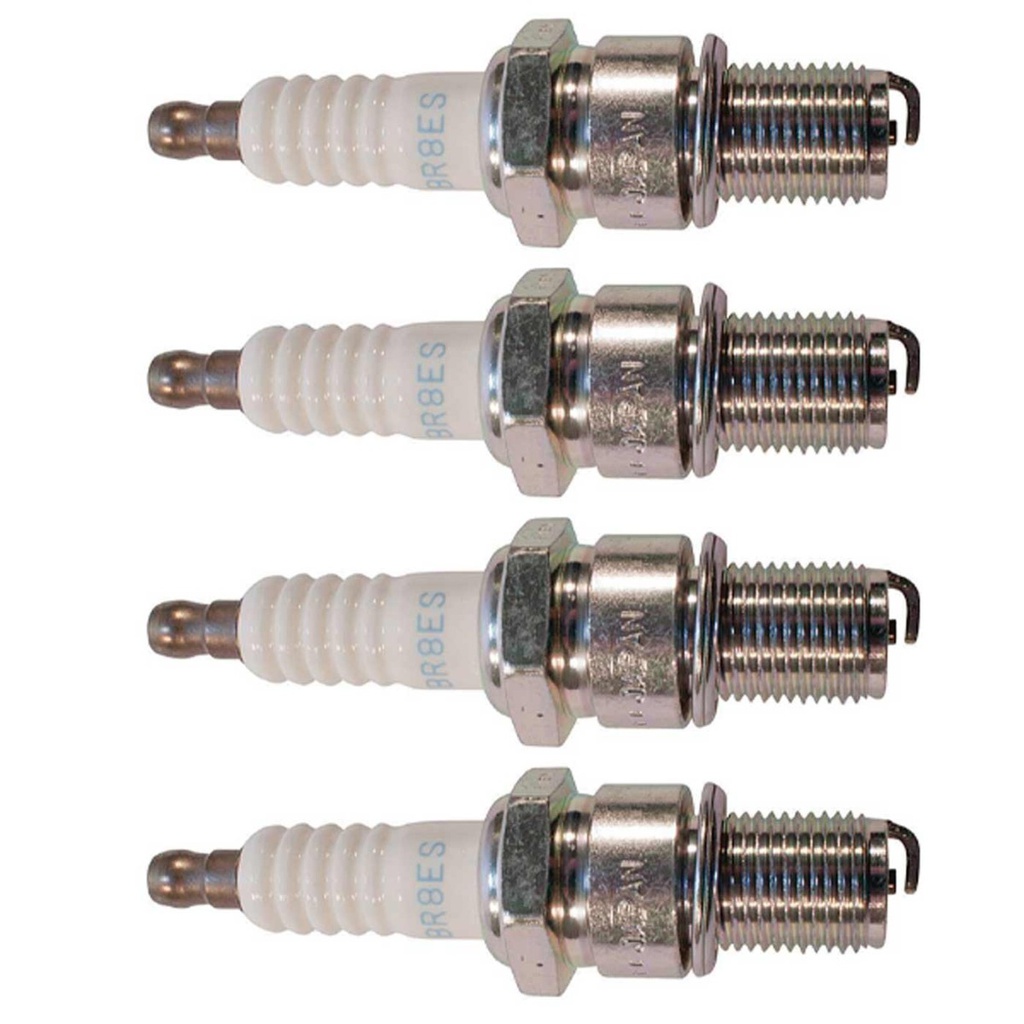 4 Pack of Stens 130-132 NGK Spark Plug NGK 3961 BR8ES SOLID