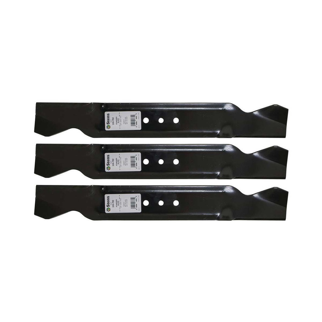 3 PK Stens 335-782 Standard Blade MTD 742-0538 942-0538 Requires 2 for 42 deck