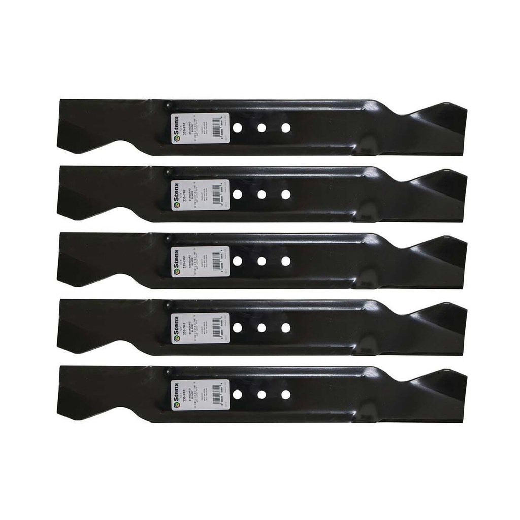 5 PK Stens 335-782 Standard Blade MTD 742-0538 942-0538 Requires 2 for 42 deck