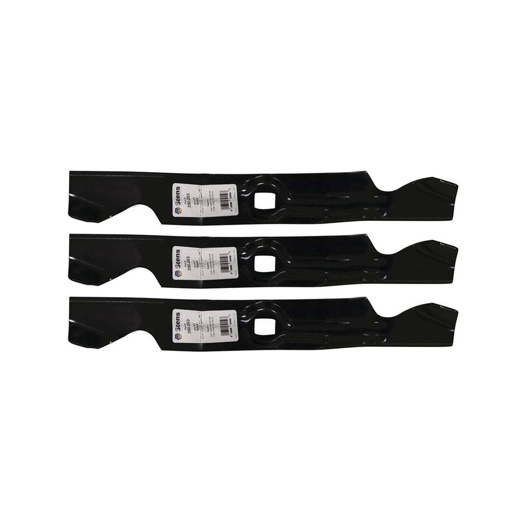 3 PK Stens 350-203 Hi-Lift Blade Fits MTD 742-04154 742-04154A 942-04154